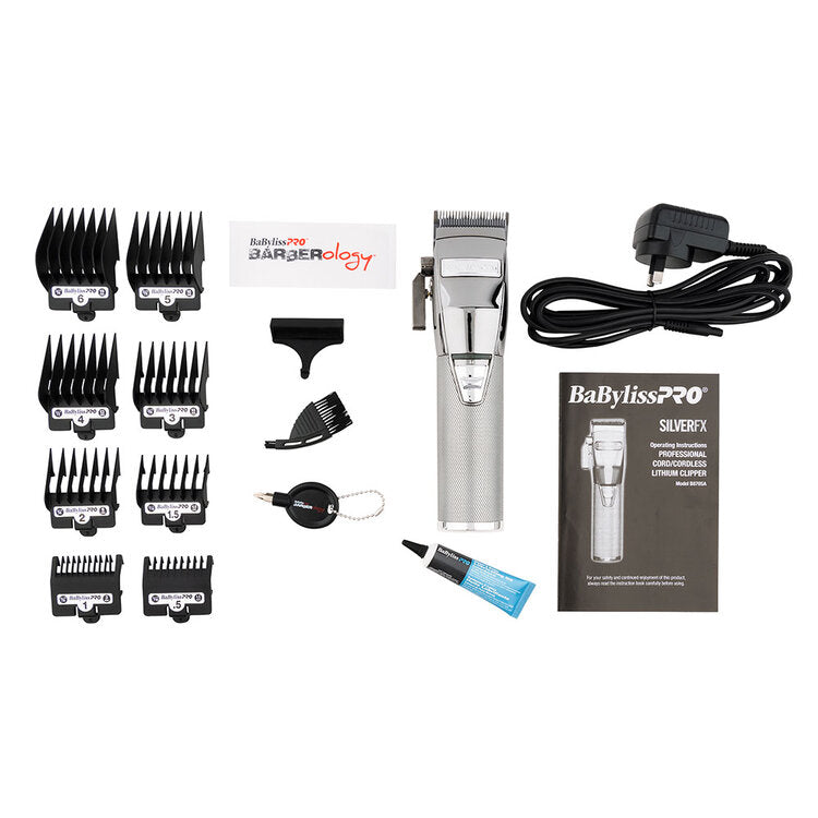 BaBylissPro SILVERFX Metal Lithium Clipper - FX870NS